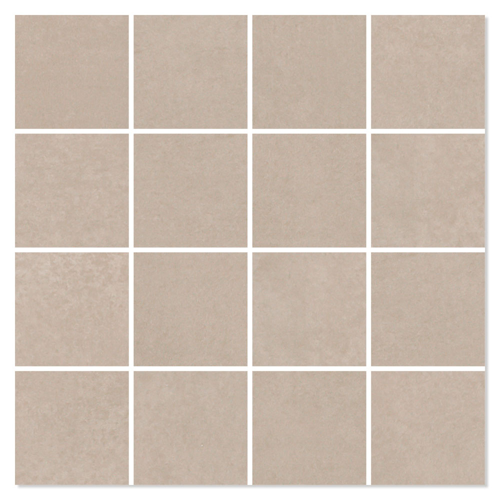 Mosaikkflis La Vernelle Beige-Sand Matt 30x30 (7x7) cm